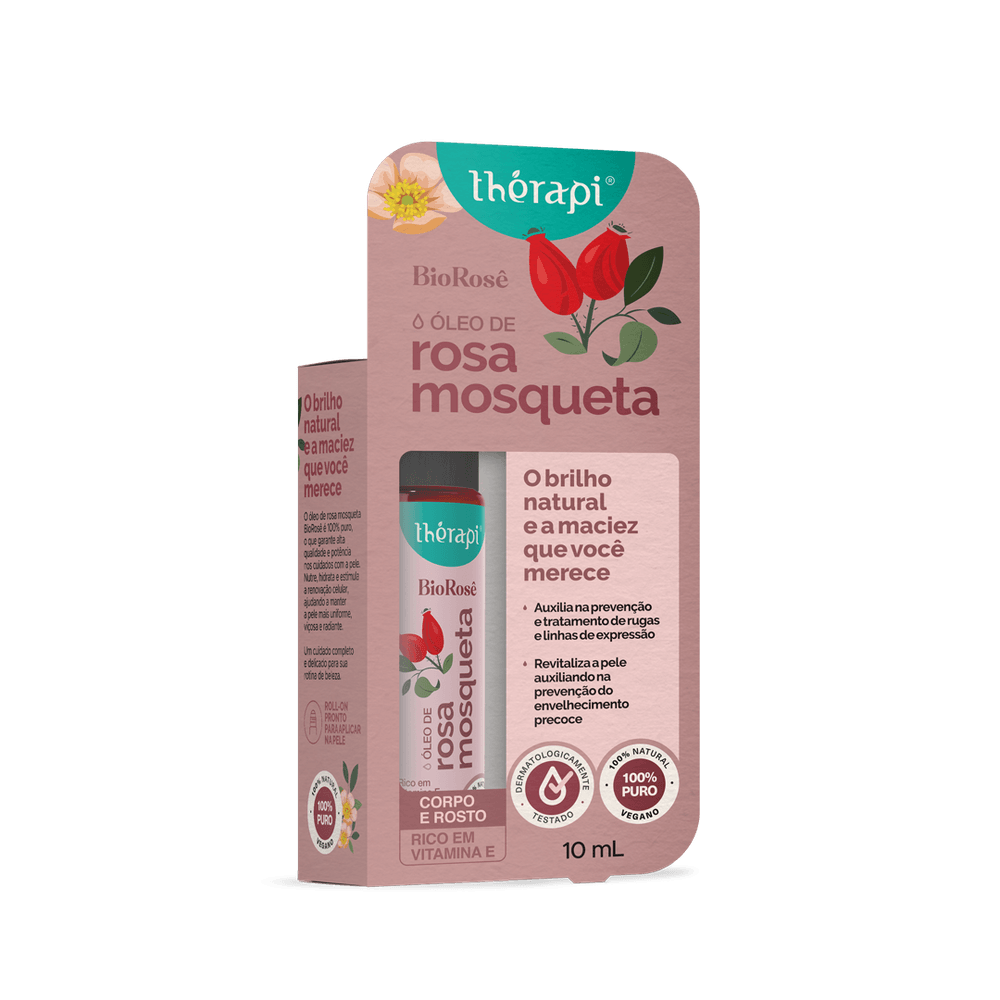 Rollon Óleo de Rosa Mosqueta – 10ml - floraltherapi