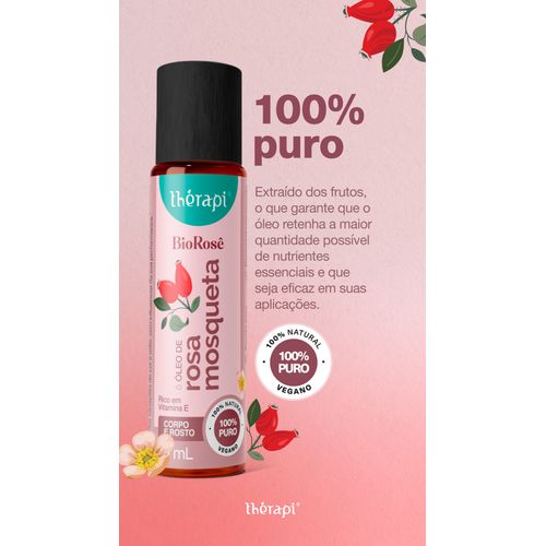 Rollon Óleo de Rosa Mosqueta – 10ml - floraltherapi