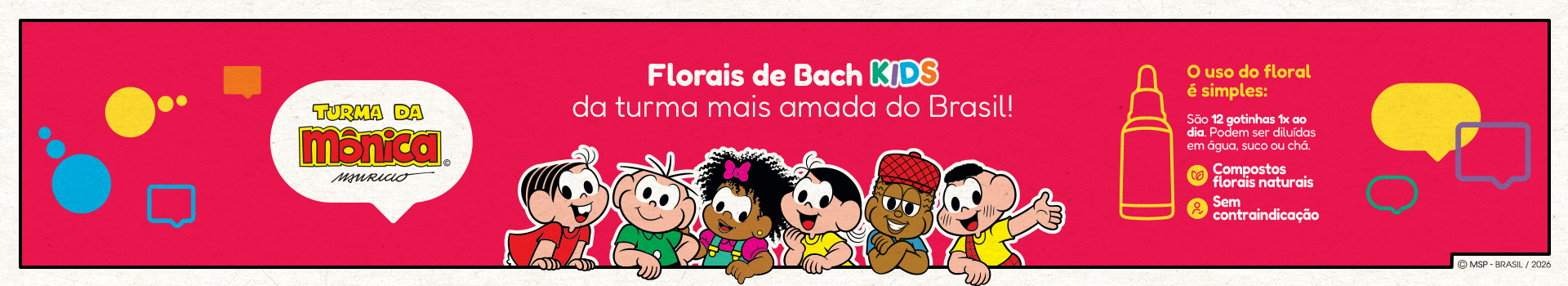 Banner Florais Turma da Monica